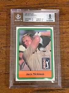 1981 Donruss JACK NICKLAUS GOLF CARD #13 BGS 7  NEAR MINT