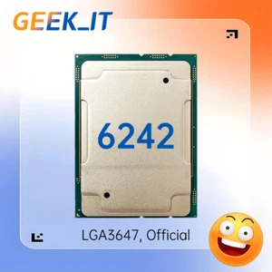 ✅Intel Xeon Gold 6242 SRF8Y 2.8GHz 16C / 32T 22MB 150W LGA3647 CPU Processor - Picture 1 of 1