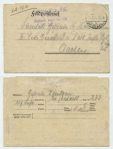 97604 - Feldpostbrief - 4.2.1916 nach Aachen - Bild 1 von 2