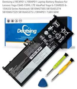 Dentsing L19C4PD1 L19D4PD1 Laptop Battery Replace for Lenovo Yoga C640-13IML LTE - Picture 1 of 4