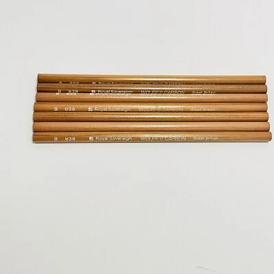 Lote De Colección De 7 Lápices Wolff's Carbon Royal Sovereign Great Britain B 838 NUEVO Foto 1 de 4