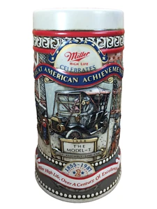 Miller High Life Ford Model T Stein 1987 Great American Achievement Series #2 - Bild 1 von 6