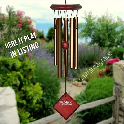 WOODSTOCK CHIMES OF MARS BRONZE WIND CHIME DCB17 17" NEW IN GIFT BOX - Image 1 of 4