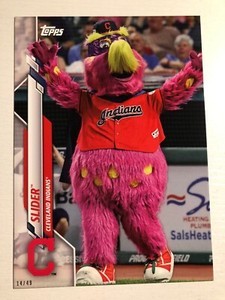 2020 Topps Opening Day Jumbo 5x7 Mascots 14/49 Slider Indians M12