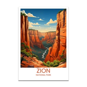 Zion National Park - Travel Poster - Picture 1 of 6