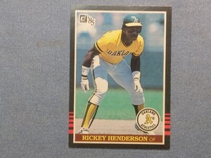 RICKEY HENDERSON 1985 DONRUSS SUPER CLEAN!!!