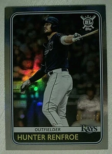 2020 Topps Big League Rainbow Foil #223 Hunter Renfroe Rays 47/100 - Picture 1 of 1