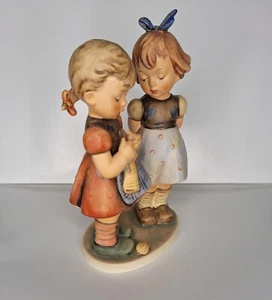 Hummel Figurine "Knitting Lesson", Number 256, 7 1/2 inches, TMK-5 - Picture 1 of 5
