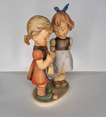 Hummel Figurine "Knitting Lesson", Number 256, 7 1/2 inches, TMK-5 - Image 1 of 4