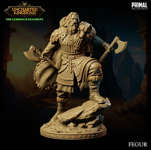 Barbarian Fegar Miniatur passend für D&D Pathfinder Forgotten Realms War Gaming TTRPG - Bild 1 von 5