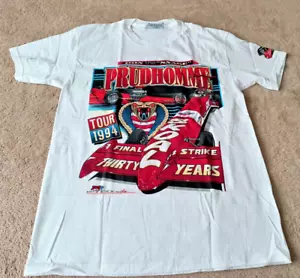 Don Prudhomme Final Strike Tour 1994 White Med T-Shirt Skoal Drag Racing - Picture 1 of 5