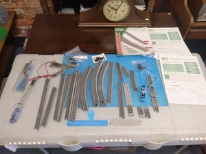 N Scale Kato Lot 40+ Pieces Straight Curves Switches Power Track Extras - Picture 1 of 12