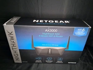NETGEAR Nighthawk AX3000 4-Stream Dual-Band Wi-Fi 6 Router - RAX35-100NAS - Picture 1 of 5