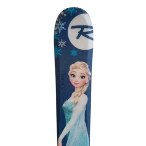 SKI FROZEN + BINDUNGEN KID-X 4 B76 WEISS/SILBER GEBRAUCHT - Bild 1 von 3