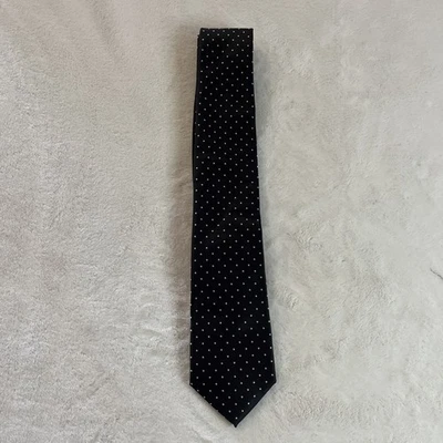 Corbata clásica negra a lunares Michael Kors para hombre Foto 1 de 4