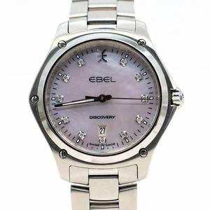 Ebel Discovery Uhr Ref. 148605 Edelstahl Quarz Pinkes Perlmutt 33mm - Picture 1 of 4
