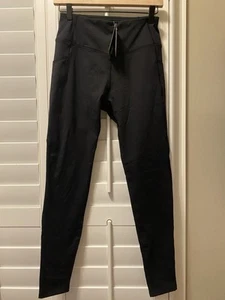 Baleaf Women's Fleece Lined Legging Thermal Black Pockets Yoga Hiking Size Small - Picture 1 of 6