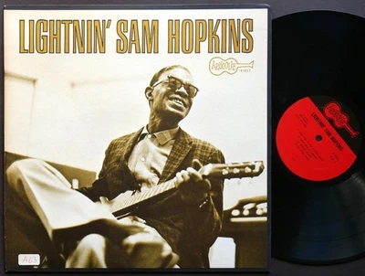 LIGHTNIN' SAM HOPKINS Arhoolie Records F 1011 LP US 1962 Texas Blues VG+ - Image 1 of 2