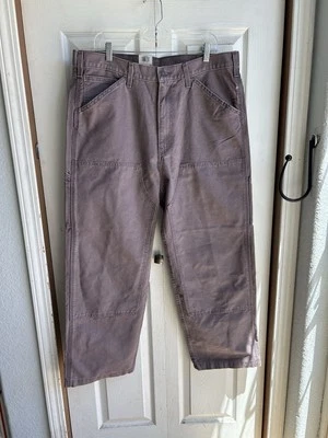 NWT Levi’s 568 Rust Pink Double Knee Carpenter Pants Stay Loose Twill Sz 36 x 30 - Image 1 of 4