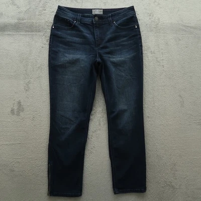 Pantalones de mezclilla ajustados de tiro medio elásticos Chico's para mujer talla 0,5 US-6R entrepierna de 27" Foto 1 de 4