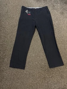 Pantalon homme Charles Tyrwhitt bleu marine 100% lin coupe classique W38 L30 - Photo 1 sur 10