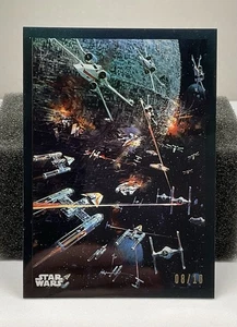 2018 Topps Star Wars Chrome Legacy Poster Card: A New Hope Black /10 - Picture 1 of 5