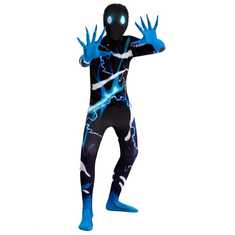 Scary Halloween Slenderman Bodysuit Costume for Kids and Boys - Image 1 of 4