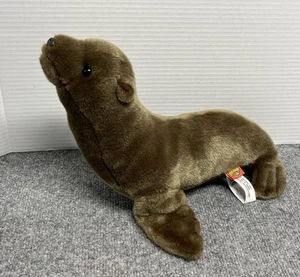 Adventure Planet Brown Seal 12" Sea Lion Plush Realistic Stuffed Animal - Picture 1 of 4