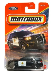 2025 Matchbox #75 Ford Police Interceptor Utility BLACK | SAN DIEGO POLICE | FSC - Picture 1 of 2