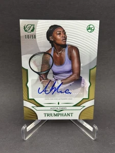 Alycia Parks RC Auto #/50 Gold 2025 Topps Triumphant Tennis Rookie - Picture 1 of 2