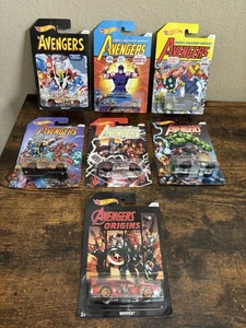 Hot Wheels 2017 Avengers Juego Completo de 7 Thor Hulk Iron Man Nuevo y Precintado - Imagen 1 de 6