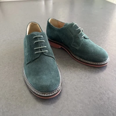 NUEVO J Crew CrewCuts Mocasín Gamuza Verde Preppy Talla 11 Niños Zapato Foto 1 de 4