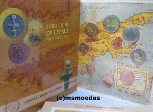 Zypern Offizieller Euro Kursmünzensatz KMS 2008 mit 1 Cent bis 2 Euro Euromünzen - Bild 1 von 1