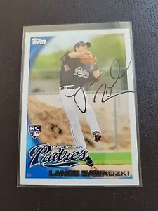 2010 Topps Update Series Lance Zawadzki RC Rookie Card Signed IP Auto Baseball - Picture 1 of 2