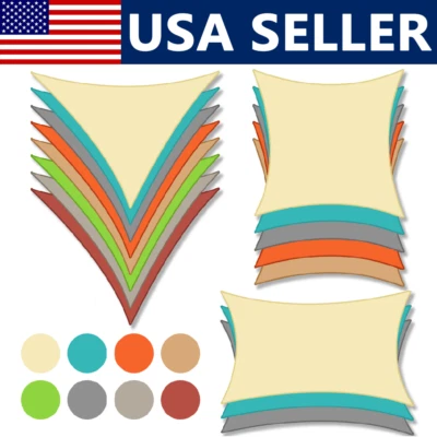 Impermeable Sombra Vela Patio Toldo Exterior Jardín Piscina Sol Toldo Refugio Cubierta Foto 1 de 4