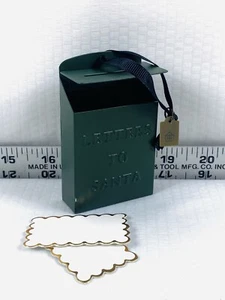 Hearth And Hand Magnolia "Letters To Santa" Mailbox Green Ornament 2" x 3-1/4" - Picture 1 of 9