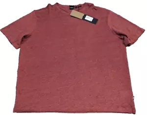 Camisa Hugo Boss Tiburt Granate ROJA 100% Lino HOMBRE NUEVA CON ETIQUETAS Talla 3XL - Imagen 1 de 5