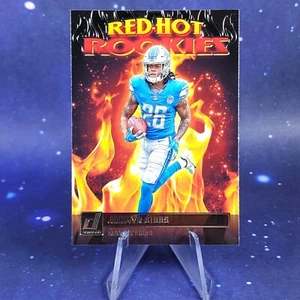 2023 Panini Jahmyr Gibbs Red Hot Rookies Detroit Lions RC Donruss Football - Picture 1 of 12