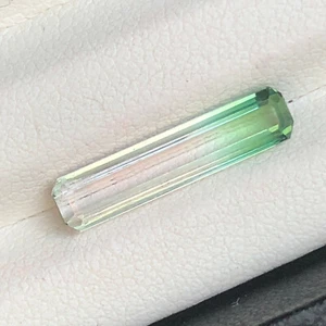 2.60 CT Faceted Cut Watermelon Bi-color Tourmaline Loose Gemstone Afghanistan - Picture 1 of 12
