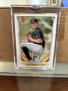 2014 TOPPS VAULT TYLER GLASNOW BOWMAN BLANK BACK COA PIRATES 1/1 - Picture 1 of 4