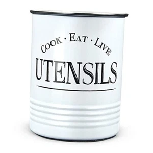 Walford Home Original Kitchen Utensil Holder Crock, ite With Premium White - Picture 1 of 6