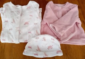 Mothercare Bundle Girl Up to 1 Month: Sleepsuit, Jacket, Hat - Picture 1 of 8