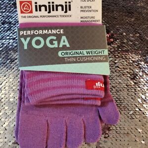 Injinji Performance Unisex Yoga Micro Length Pink Sock Sz L