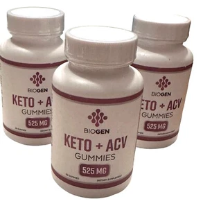 Biogen Keto + ACV Gummies 30/btl, 3btl package - Picture 1 of 4