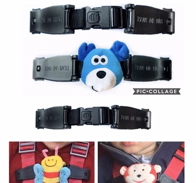 ESCAPE-ME-NOT Autositz Buggy Anti Flucht Brustclip hilft zu verhindern, dass sie den Arm herausnehmen HUND