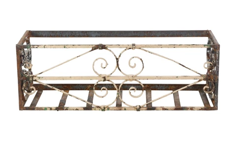 Reclaimed Wrought Iron Painted 33.75 in. Garden Planter Cover