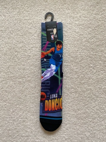 Luka Doncic Fast Break Dallas Mavs Casual Crew Stance Socks Unisex Large Cover