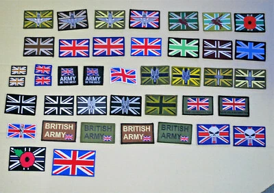 British Army - Union Flag Morale Patches - 44 Different Colours / Types - Image 1 of 4