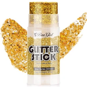 Golden Body Glitter Stick Chunky Glitter Gel Pride Face Paint Rainbow Cosmeti... - Picture 1 of 6
