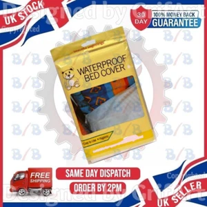 WASSERDICHTER KINDERBETTLAKENBEZUG EINZELMATRATZENSCHUTZ KUNSTSTOFF KINDER NÄSSEN - Bild 1 von 4
